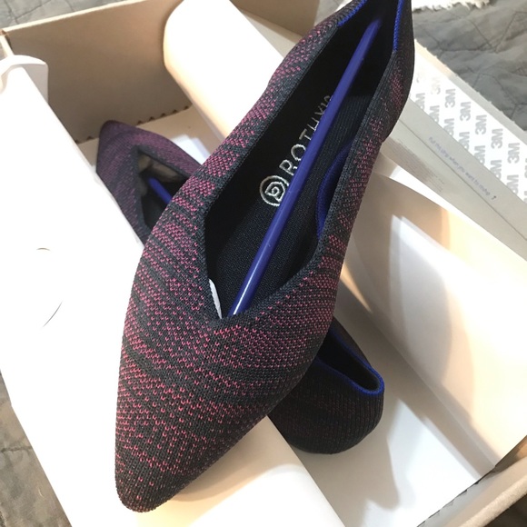 Rothy's Magenta Heather Points 8.5 BNIB - Picture 2 of 5